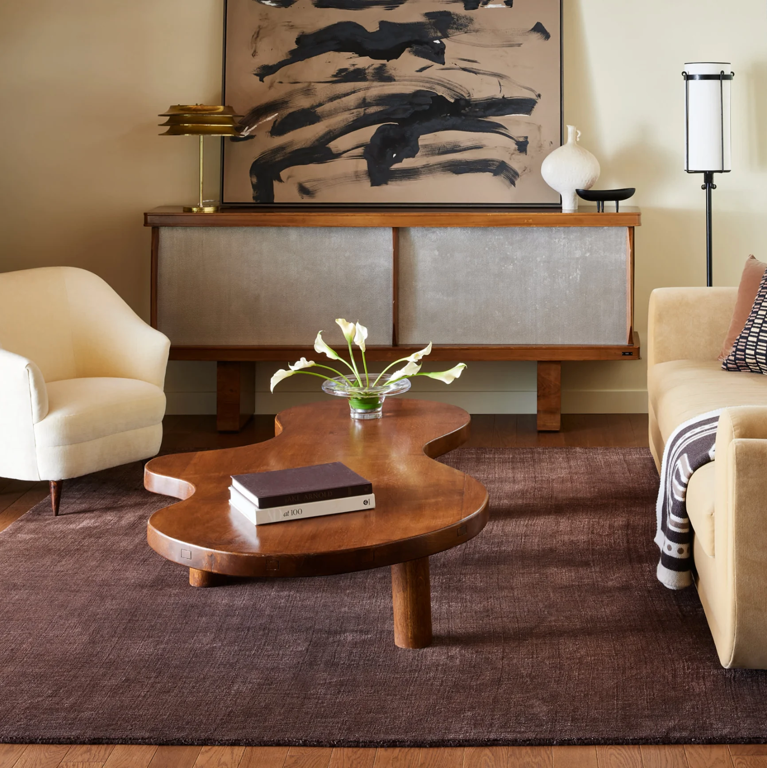 Tapis de laine moucheté - Truffe