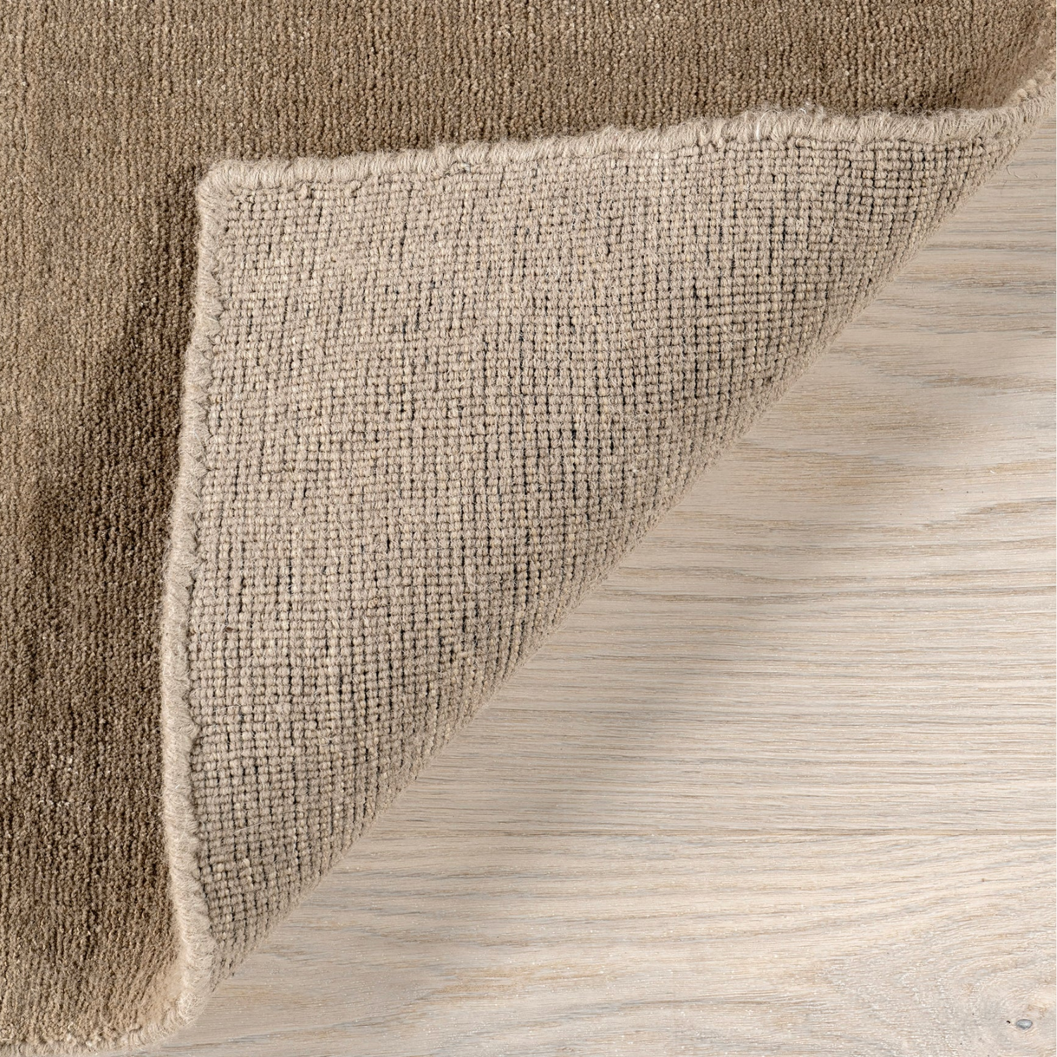 Tapis de laine moucheté - Fauve